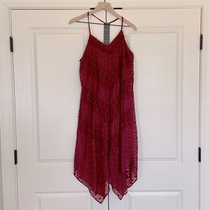 BOGO - Red Sleeveless Eyelet Dress